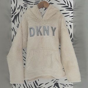 ❤️DKNY❤️Faux Fur Pullover Hoodie